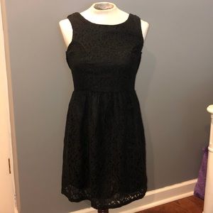 Classic black lace dress